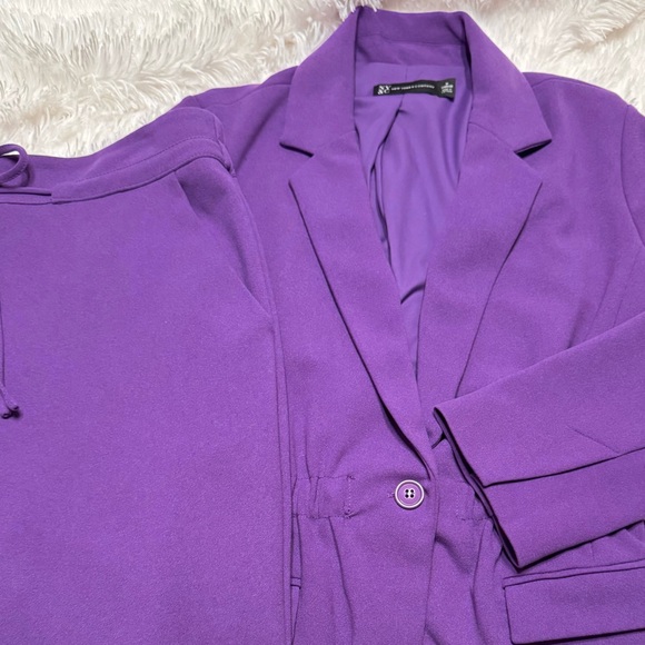New York & Company Purple Blazer and Pant Set - Picture 7 of 11